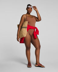 SPANXsculpt™ Swim Square Neck One Piece | Caraway
