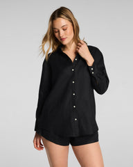 SPANX® Beach Button Down | Very Black