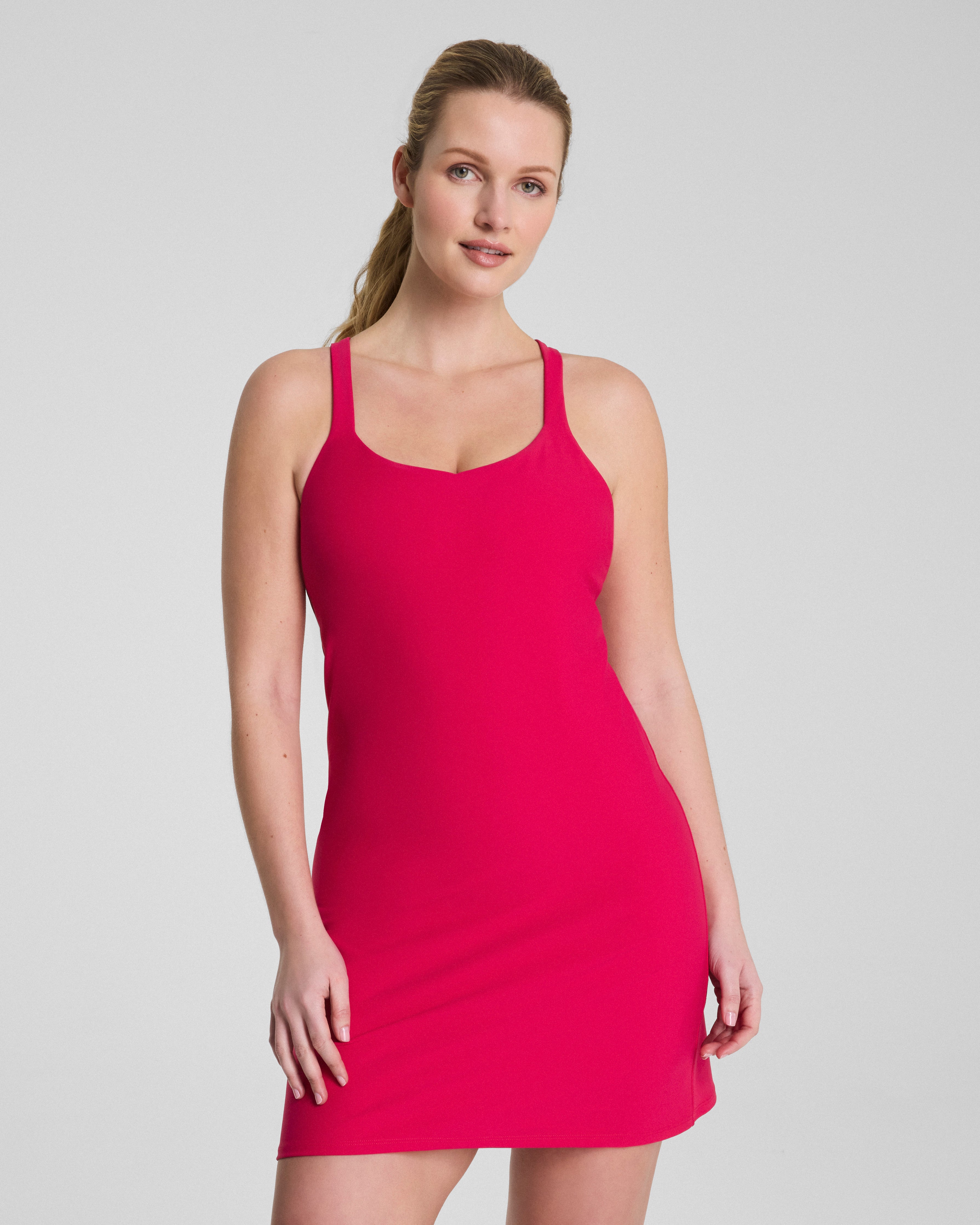 SPANXshape™ BoostUp Strappy Back Dress | Fuchsia