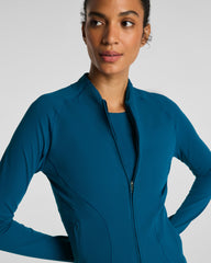 SPANX® CurveTheory Contour Full Zip Jacket | Deep Cove
