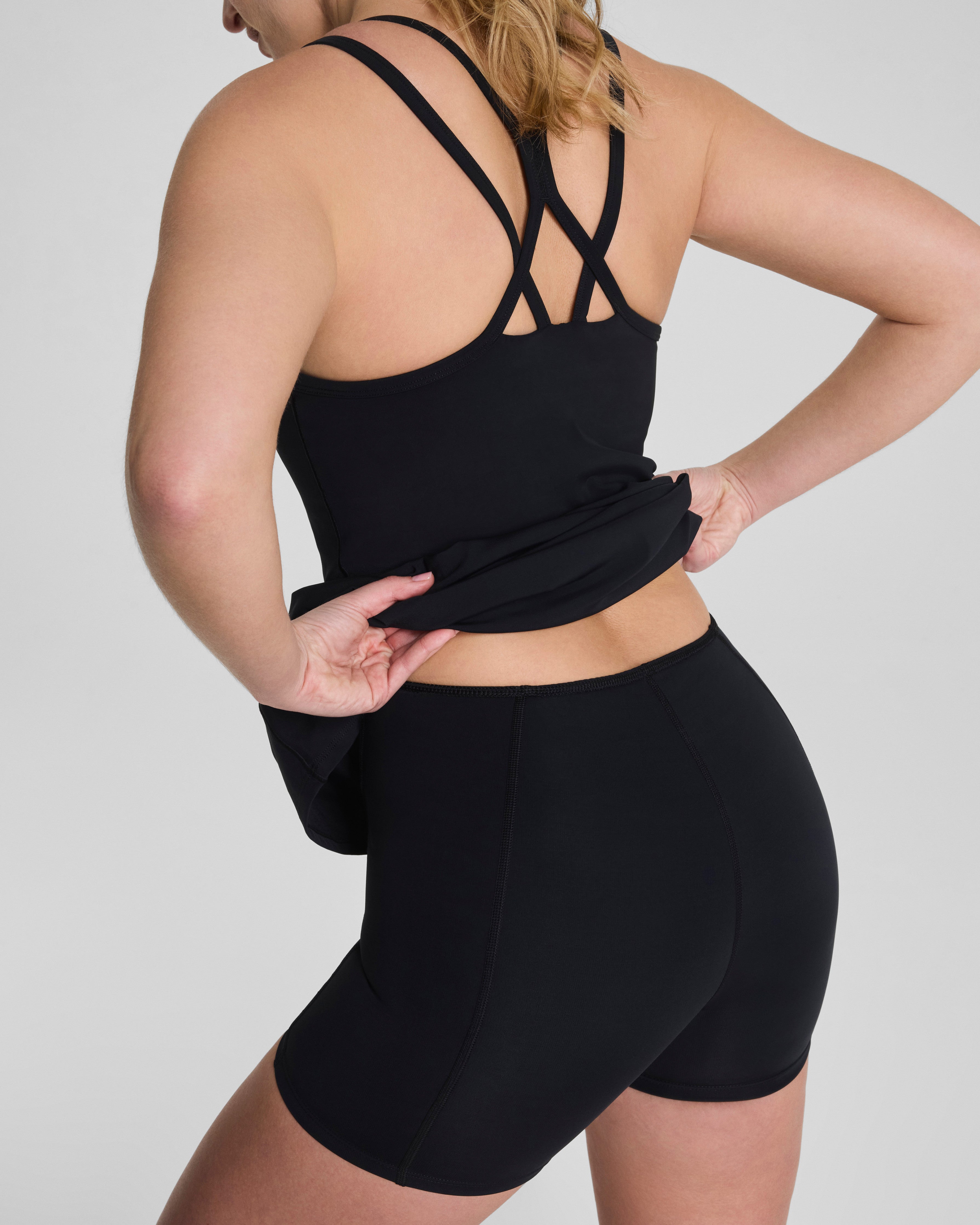 SPANXshape™ BoostUp Scoop Neck Dress with StayCool Tech | Very Black
