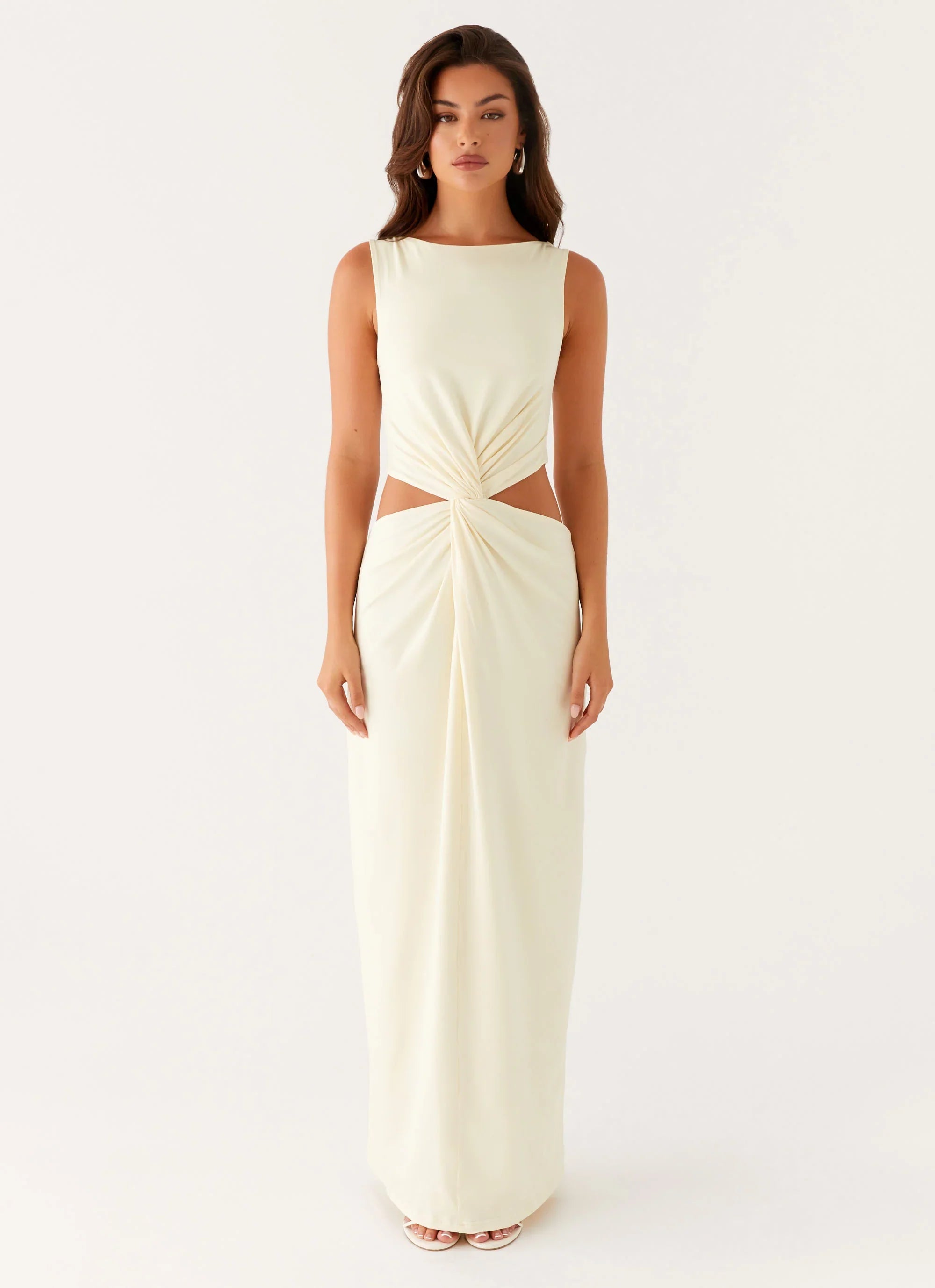 Lilabelle Twist Maxi Dress - Yellow