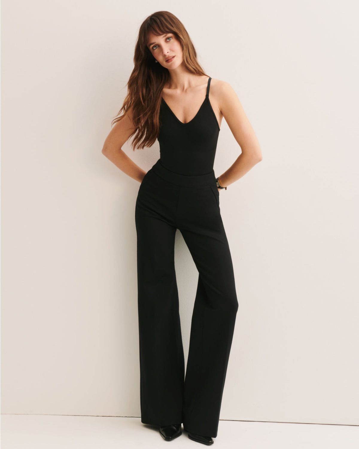 SPANXsupersmooth™ PerfectFit Ponte Wide Leg Pant | Classic Black